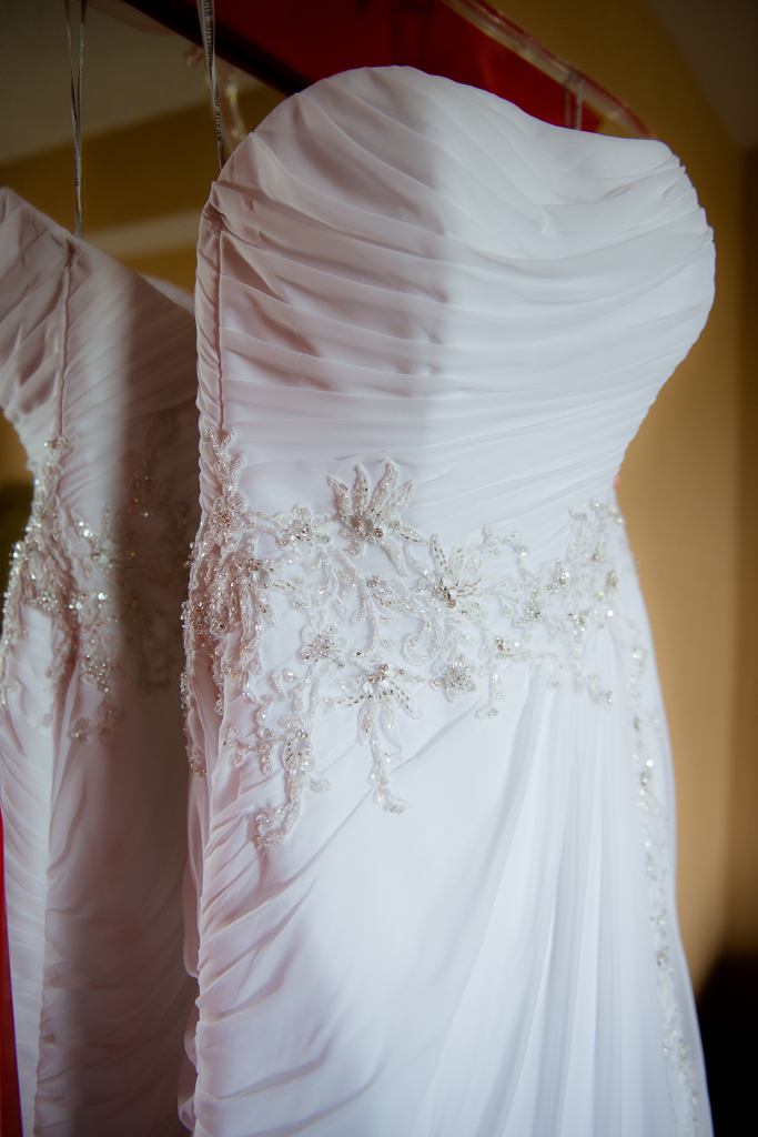 Image of a wedding dress.
